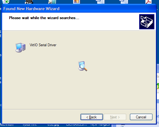 Add New Hardware wizard finding a Red Hat device